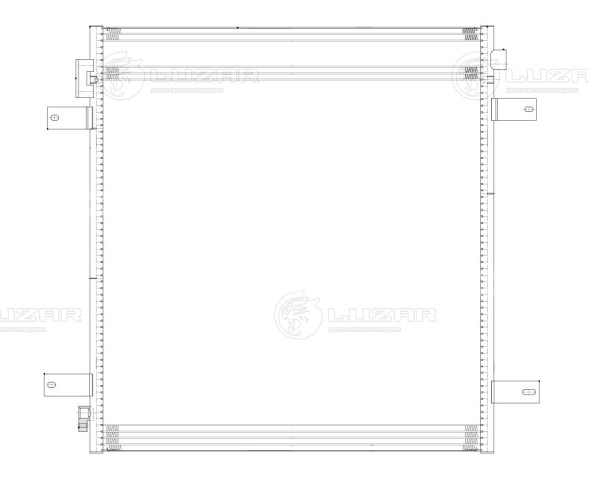 Радиатор кондиционера для автомобилей Nissan Patrol VI (10-)/Infiniti QX56 (10-)/QX80 (13-) 5.6i