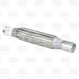Переходник 45/45 L=400 под хомут с виброкомпенсатором 45х250 (нержавеющая алюминизированная сталь)