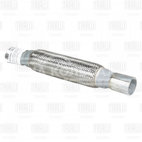 Переходник 45/45 L=400 под хомут с виброкомпенсатором 45х250 (нержавеющая алюминизированная сталь)