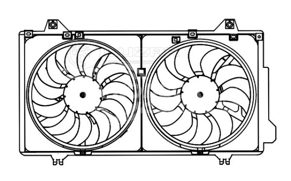 Электровентилятор охлаждения для автомобилей Mazda 6 (GJ/GL) (13-) 2.0i/2.5i (2 вент.) (с кожухом)