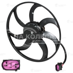 Электровентилятор охлаждения для автомобилей Octavia A5 (04-) 1.4i (без кожуха) (400W; 410 мм.)