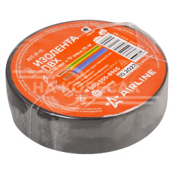 Изолента ПВХ, черная, 19 мм*10 м