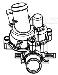 Термостат для автомобилей VW Transporter T5 (10-)/T6 (15-) 2.0D (87°С) (с корпусом)