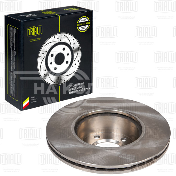 Диск тормозной передний для автомобилей BMW 3 (E90/91/92/93) (05-)/ 1 (E81/87) (04-) d=300 окрашенный