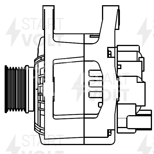 Генератор для автомобилей Renault Megane II (02-) 1.4i/Scenic II (05-) 1.6i 110A