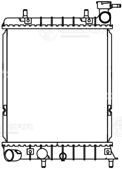 Радиатор охлаждения для автомобилей Accent (99-) 1.3i/1.5i/1.6i MT (паяный)