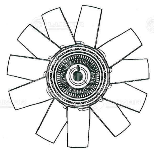 Муфта вязкостная для автомобилей 3163 (Patriot) (05-)/Hunter, 469, 452 (с крыльчаткой; 11 лопастей)
