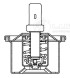 Термостат для автомобилей DAF CF 75 (01-)/XF 95 (02-)/CF 75/CF 85 (01-) (87°С) (термоэлемент)
