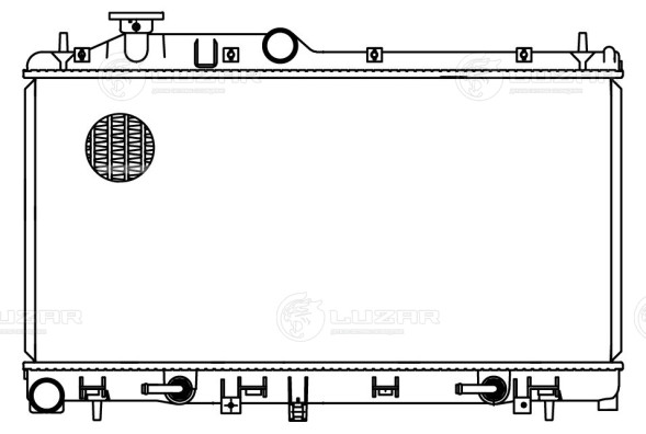 Радиатор охлаждения для автомобилей Forester S12 (08-)/Legacy (03-) 2.0i/2.5i AT