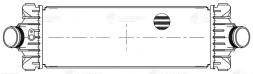 ОНВ (радиатор интеркулера) для автомобилей Transit (13-) 2.2D