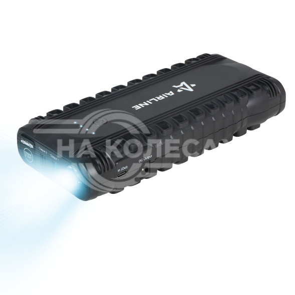 Аккумулятор пусковой (Booster) 12000мАч, 750А, 14.8V, умные провода, пуск ДВС 3.0d, кейс