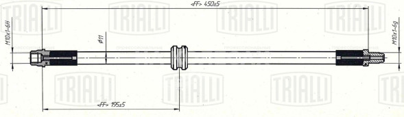 Шланг тормозной передний для автомобилей Лада X-Ray (15-)/Renault Duster (10-)/Sandero (14-)