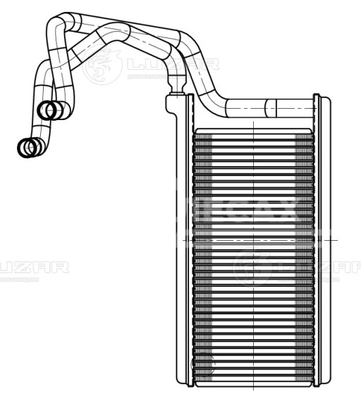 Радиатор отопителя для автомобилей L200 (06-)/Pajero Sport (08-)