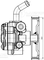 Насос ГУР для автомобилей Mitsubishi Pajero Sport (15-)/L200 (15-) 2.4D