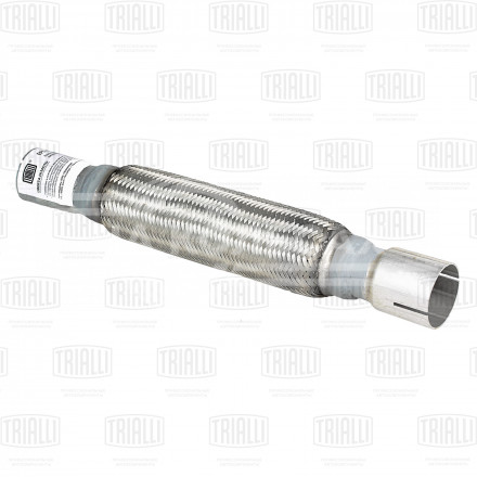Переходник 45/50 L=400 под хомут с виброкомпенсатором 45х250 (нержавеющая алюминизированная сталь)