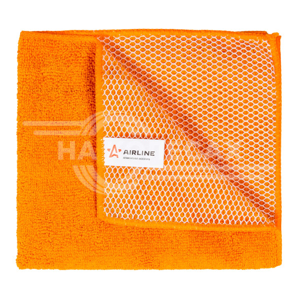 Салфетка из микрофибры и коралловой ткани оранжевая (35*40 см)