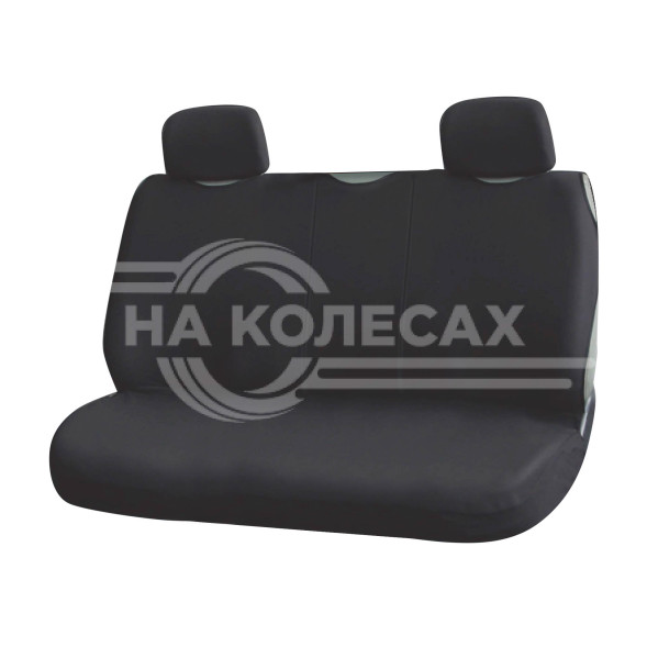 Чехлы-майки &quot;Блааст&quot; комплект передние/задние, цвет черный, материал велюр