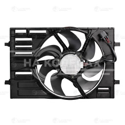 Электровентилятор охлаждения для автомобилей Skoda Octavia A7 (13-)/VW Tiguan II (16-) 1.8T/2.0T (с кожухом)