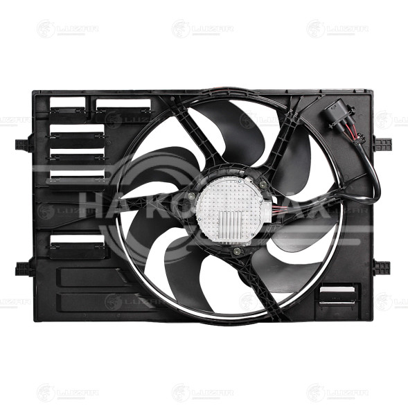 Электровентилятор охлаждения для автомобилей Skoda Octavia A7 (13-)/VW Tiguan II (16-) 1.8T/2.0T (с кожухом)