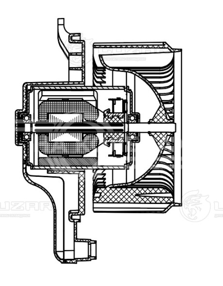 Электровентилятор отопителя для автомобилей Mitsubishi Outlander (16-)/Eclipse Cross (17-)