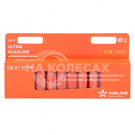 Батарейки LR6/AA щелочные 12 шт. (пальчиковые)