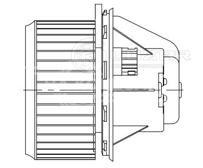 Электровентилятор отопителя для автомобилей КАМАЗ 5490 (13-)/Mercedes-Benz Axor (01-)
