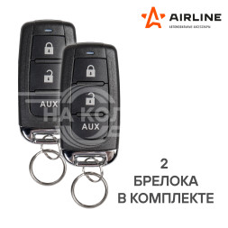 Замок центральный комплект с дистанционным управлением (4 активатора с блоком управления, 2 брелока)