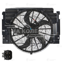 Электровентилятор кондиционера для автомобилей BMW X5 (E53) (00-) G (с кожухом и модулем управления)