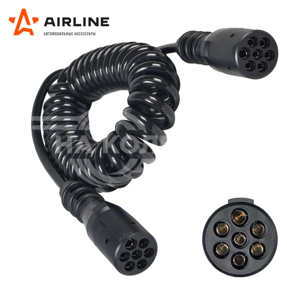 Кабель прицепа 24В тип-N 7 контактов 4,5м (литой)