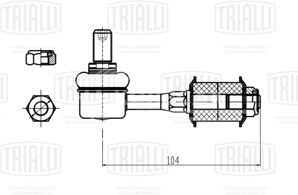 Стойка стабилизатора переднего для автомобиля Hyundai Sonata EF (98-)