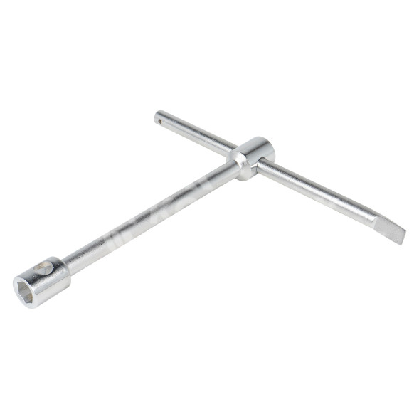 Ключ баллонный торцевой кованый 24*27*400мм с воротком