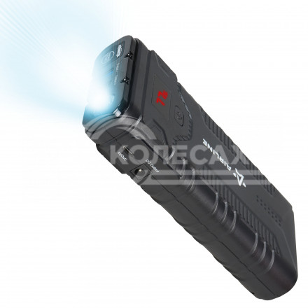 Аккумулятор пусковой (Booster) 16000мАч, 1000А, 14.8V, умные провода, пуск ДВС 5.0d, кейс