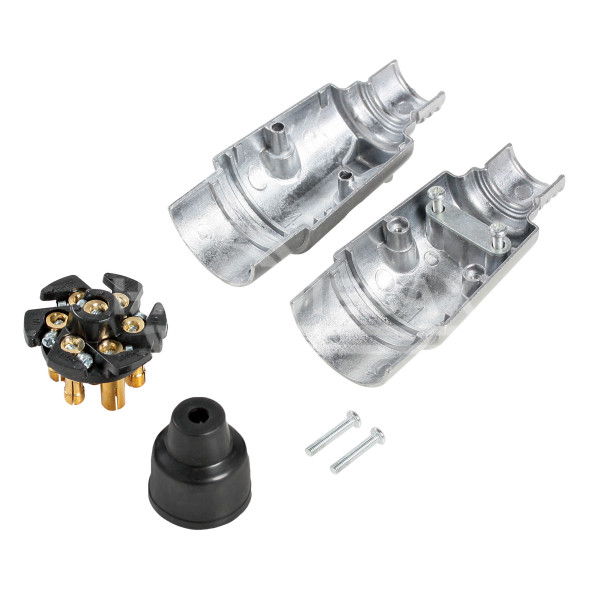 Вилка прицепа 12В 7 контактов металл