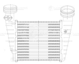 ОНВ (радиатор интеркулера) для автомобилей Passat (01-)/Superb (02-) 1.8T