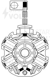 Узел щеточный стартера для автомобилей Mitsubishi Outlander III (12-) 2.0i/Lancer X (07-) 1.8i