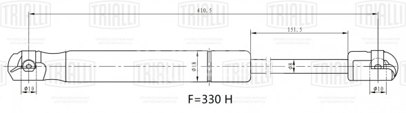 Амортизатор (упор) капота для автомобиля SsangYong Kyron (05-)