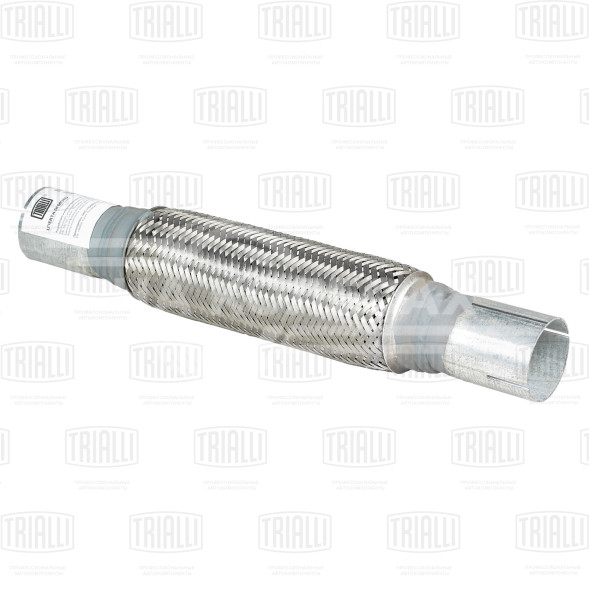 Переходник 50/50 L=400 под хомут с виброкомпенсатором 50х250 (нержавеющая алюминизированная сталь)