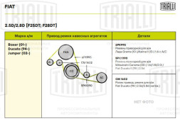 Ролик приводного ремня для автомобилей Fiat Ducato (94-) 2.5d/2.8d (натяжной) (CM 1602)
