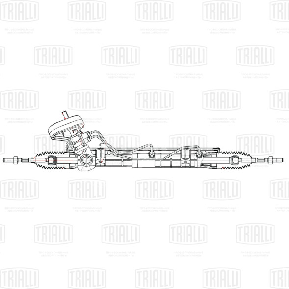 Механизм рулевой (рейка) для автомобиля Лада X-Ray (14-)/Renault Logan II (12-) (гидравлический)
