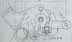 Суппорт тормозной для автомобилей Hyundai Solaris (10-) задний левый d=34мм