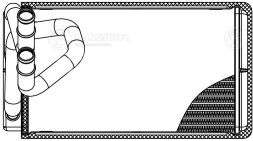 Радиатор отопителя для автомобилей Pathfinder (04-)/Navara (04-)