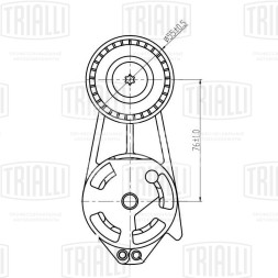 Ролик приводного ремня для автомобилей BMW 1 (F20) (11-) 1.6i [N13] (с натяжным механизмом) генератора