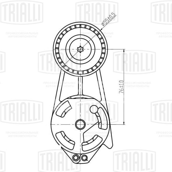 Ролик приводного ремня для автомобилей BMW 1 (F20) (11-) 1.6i [N13] (с натяжным механизмом) генератора