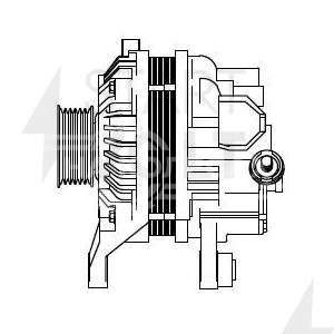 Генератор для автомобилей Mazda 3 BK (03-) 1.6i/2.0i 80A