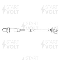 Датчик кислорода для автомобилей Opel/Chevrolet Astra J (10-)/Mokka (13-)/Aveo T300 (11-)/Cruze (10-) 1.4i/1.6i F16D4/1.8i  после катализатора