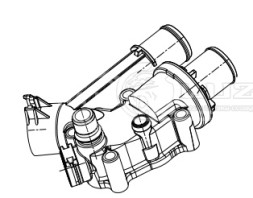 Термостат для автомобилей Land Rover Freelander II (06-)/Evoque (11-) 2.2TD (с корпусом)