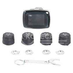 Система контроля давления в шинах TPMS, 4 внешних датчика, дисплей в прикуриватель