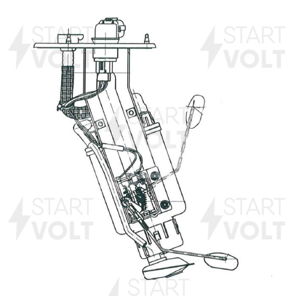 Модуль топливного насоса для автомобилей Hyundai Sonata (98-) 2.0i/2.4i (с регулятором давления топлива)