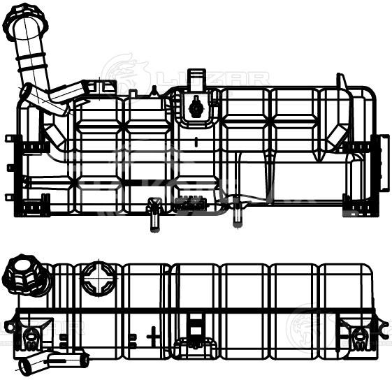Бачок расширительный охл. жидкости для автомобилей КАМАЗ 5490/MB Axor (01-)/Atego (98-)