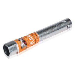 Ключ свечной трубчатый 21x160мм с резиновым фиксатором